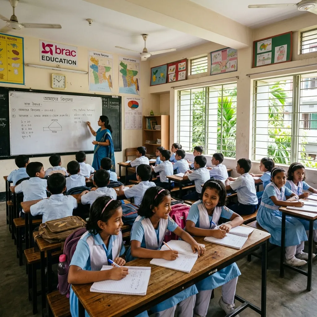 Students in a classroom