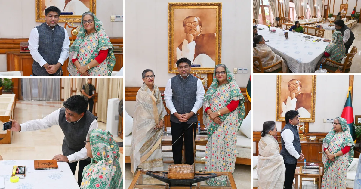 JAAGO Foundation Founder, Korvi Rakshand Meets the Honourable Prime Minister Sheikh Hasina